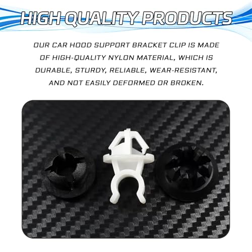 3PCS Hood Prop Rod Clips Car Hood Prop Support Holder for Honda, Car Engine Hood Rod Grommet Stay Clips Compatible with Honda Accord Odyssey Acura TSX Prelude #91503-SS0-003 91604-SD2-013