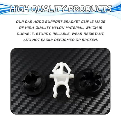 3PCS Hood Prop Rod Clips Car Hood Prop Support Holder for Honda, Car Engine Hood Rod Grommet Stay Clips Compatible with Honda Accord Odyssey Acura TSX Prelude #91503-SS0-003 91604-SD2-013