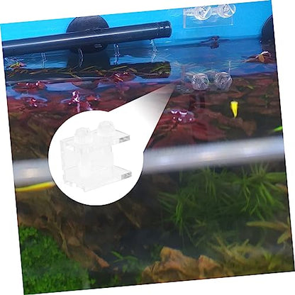 2pcs Transparent Acrylic Clips for Fish Tank Backdrop Durable and Easy to Install Aquarium Background Fixing for Aquariums and Tortoise Tanks