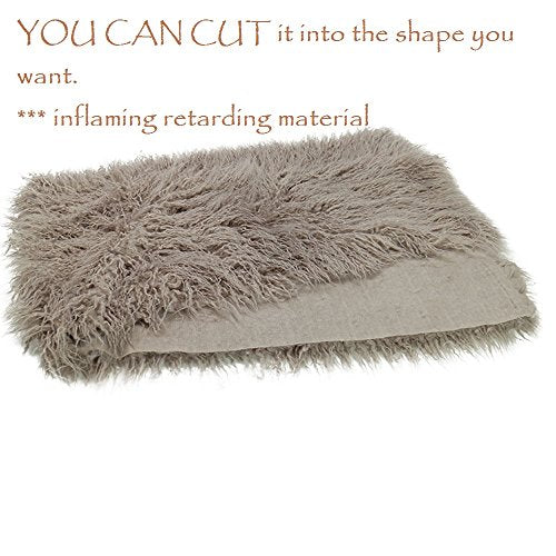 D&J DON&JUDY Baby Newborn Photography Props 29.5x19.7inch Photo Faux Fur Quilt Blanket Backdrop Grey Sand - color: 29.5x19.7 Inch Grey
