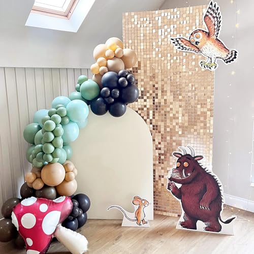 Champagne Shimmer Backdrop Sequin Wall Panel Backdrop 3ftx6ft Photo Backdrop for Birthday Anniversary Wedding Engagement Decorations - color: Champagne, size: 3ftx6ft