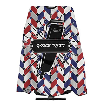 Custom Waterproof Barber Cape Personalized Text Barber Shop Salon Cape for Men Customized Hair Cutting Cape - color: Barbershop-13