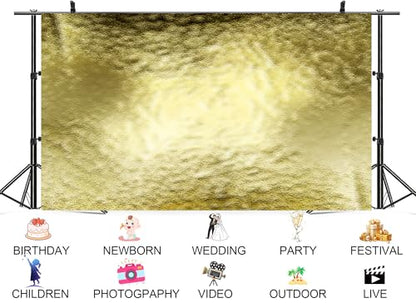 12x10ft Golden Textured Surface Backdrop Luxury Metallic Foil Scene Photo Background Tapestry for Wedding Invitation Party Luxury Event Photography Home Decorations Studio Props - size: 12X10ft