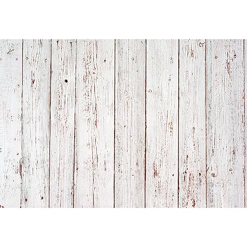 AOFOTO 10x6.5ft Vintage Wooden Grain Plank Photography Background Old Wood Board Flat Lay Backdrop for Products Display White Hardwood Weathered Panel Kid Baby Portrait Photoshoot Studio Props Vinyl - size: 10x6.5ft