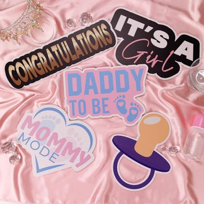 (Baby Shower Pack) Elevate Your Photo Booth Experience with Our Durable & Waterproof Pack of Signs-Perfect for Weddings, Birthdays, and Photo Booth Businesses - PVC Foamboard Photo Props - color: Baby Shower Pack
