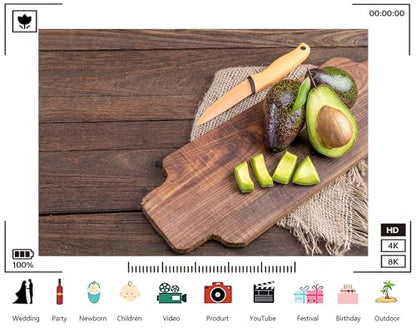 Trykid 15x10ft Fresh Avocado Wood Board Backdrop Healthy Food Kitchen Photography Background Cooking Food Blog Party Decoration Tapestry Photo Booth Prop Fabric - size: 15x10ft