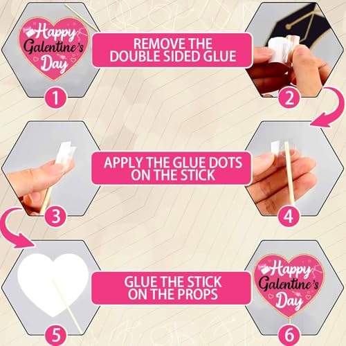 Galentines Day Decorations Photo Booth Props Galentines Decorations Photobooth Props Valentines Day Decor Kit for Ladies Girls Galentine's Party Valentine's Day Party Supplies