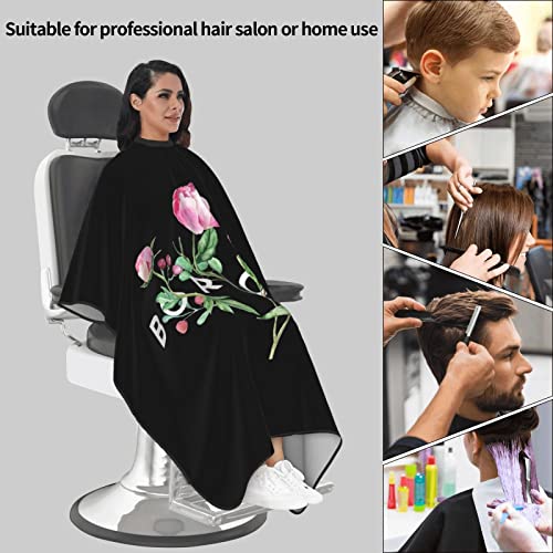 Puerto Rico Barber Cape With Adjustable Closure, Hairdressing Haircut Apron Barber Cover Gown For Hairdresser Styling Home - color: Puerto Rico Floral