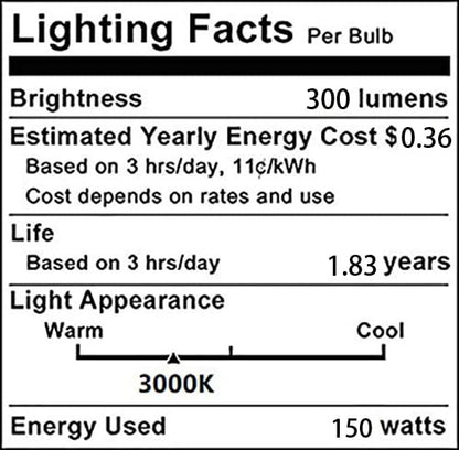 E26 Halogen Bulb 150W Frosted Modeling Lamp T30 Mini Shape Light for Photography Lighting Photo Studio Strobe Lighting 3000K Warm White AC110-130V Milky Cover Pack of 4