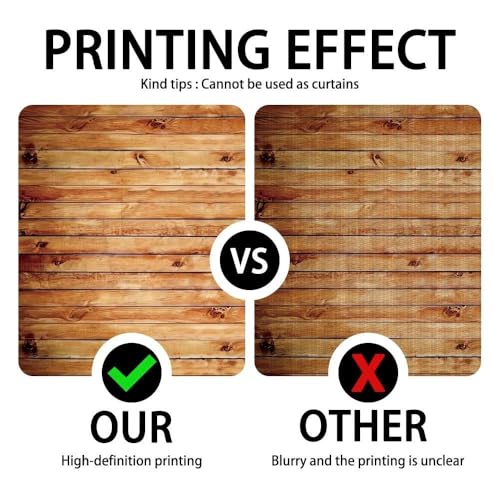 7x5FT Rustic Wood Wall Photography Backdrop Natural Brown Wooden Board Background Baby Shower Birthday Party Cake Table Decoration Banner Photo Studio Props Polyester