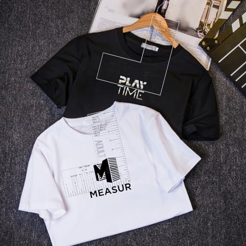 Left Chest Logo Placement Tool for Heat Press, Embroidery Placement Ruler, Acrylic Tshirt Ruler for Pocket Prints