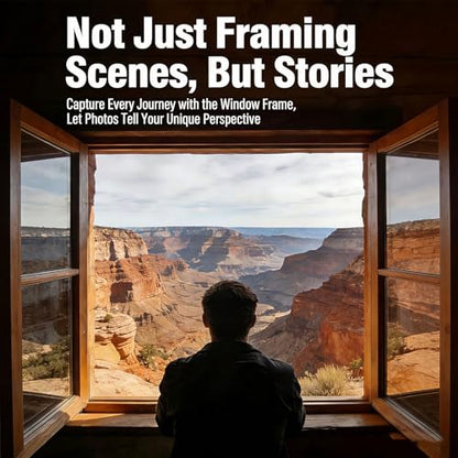 2026 New Creative Window Props, Portable Creative Window Frame Photography Props, Travel Photos Viewfinder, Fresh Perspective for Journey, Party, Landscape, Unique Record Capture Stunning Photo (1PCS)