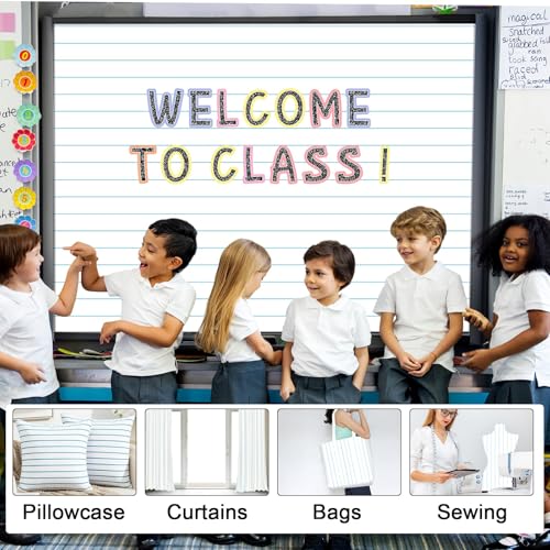 120x47 in Bulletin Board Fabric Background Back to School Classroom Decoration Large Polyester Photography Backdrop for Class Home Office Wall Decor Pillows Curtains Crafts Notebook - style: Lined Notebook