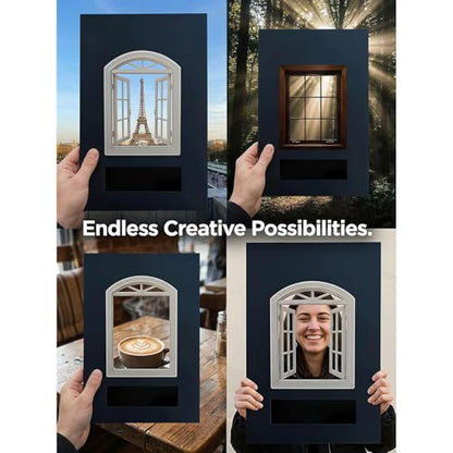 2026 New Creative Window Props, Portable Creative Window Frame Photography Props, Travel Photos Viewfinder, Fresh Perspective for Journey, Party, Landscape, Unique Record Capture Stunning Photo (1PCS)