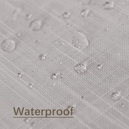 Linen Textured Rectangle Tablecloth, Slubby Lightweight Table Cloth 52 x 108 Inch, Water Resistant Stain Resistant Farmhouse Burlap Table Cover for Kitchen Dining Room - color: Light Grey, size: 108" x 52" (Rectangular) (1 Pack)