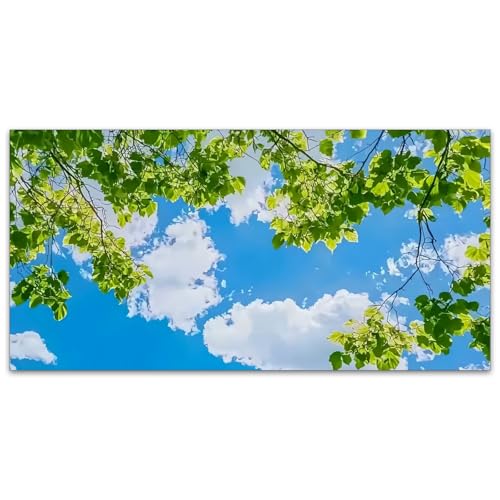 Fluorescent Light Covers for Classroom Ceiling Lights – 2x4ft Backlit Film for Fluorescent Fixtures, Reduce Glare and Eye Strain, Easy to Install – School, Office, Sensory - Clouds - color: Clouds（5）