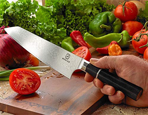Mercer Culinary Premium Grade Super Steel, 8-Inch Chef's Knife, Ebony Wood Handle - style: Chef's Knife Ebony Wood Handle 8 Inch