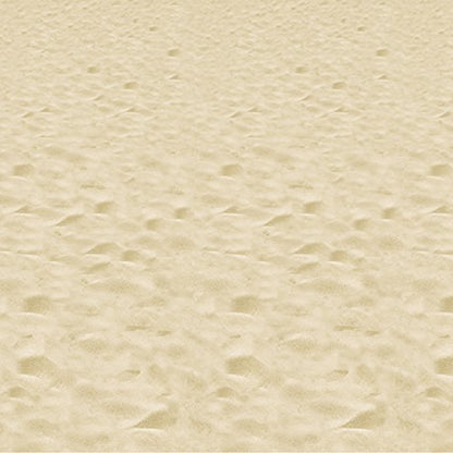 Beistle Printed Plastic Sandy Beach Photo Backdrop Summer Tropical Photography Background for Luau Party - style: Beach