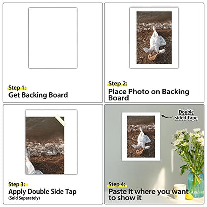 Golden State Art, 5x7 Backing Board Only, 4-Ply Thick 50 Single Backer Boards for Frame, Photo, Print - color: 50 Pack, size: 5x7