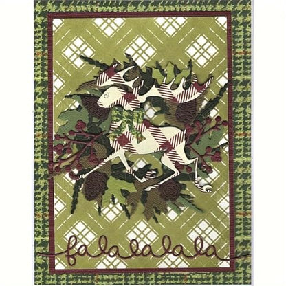 Lapoo Festivals Metal Cutting Die for Scrapbooking - Durable, Cut Stencils for DIY Scrapbook Photo Album Decorative Paper Card, Card Making Supplies, Embossing (Deer and The Tree 4.6 x 4.3 in) - style: Deer and the Tree 4.6 x 4.3 in