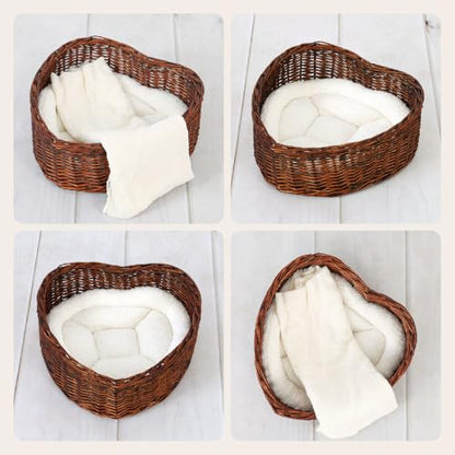 Kate Newborn Photography Props&Wood Texture Floor Mat(5x4ft)