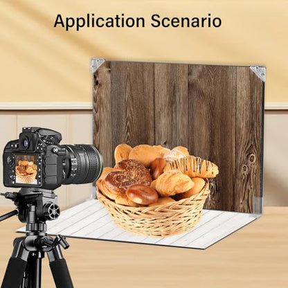 Photo Backdrop 10Pcs 20Patterns Small Product Photography Backdrops Kit Food Photography Backdrop Board Double-Sided Table Top Backdrop Kit Flat Lay Props