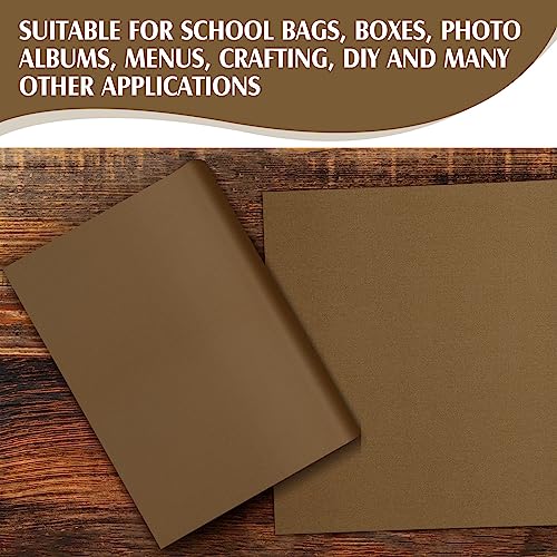 PerKoop Book Cloth for Book Binding 40 x 16 Inch Fabric Surface Paper Backed Bookcover Archival European Durable Strong Bookbinding Supplies Cover Books Album Scrapbooking (Brown) - color: Brown