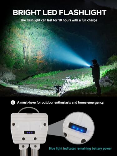 Gym Lamp, Gym Lighting for Posing, Magnetic Photography Light, Gift for Women/Men, 180° Rotate Foldable with Hang Hook Camping Lamp, USB LED Handheld Flashlight-White - color: White