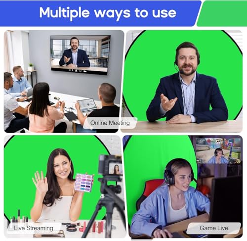 Portable Green Screen Chair, 57 in Greenscreen Backdrop with Stand Double Sided Foldable Green Background, Chroma Key, for Photography Streaming Gaming Photo Zoom Video Chats and Meeting - color: green