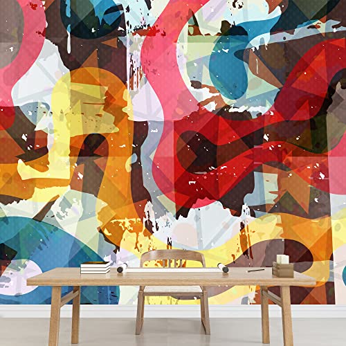 wall26 - Vector - Graffiti Beautiful Abstract Background Vector Illustration - Removable Wall Mural | Self-Adhesive Large Wallpaper - 100x144 inches - color: Artwork - CB21, size: 100"x144"