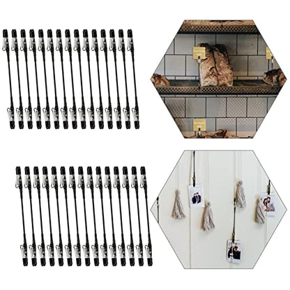 30PCS Double Head Alligator Clips for Message Note Photo Memo Desktop Decoration Practical Clip Painting DIY Office Accessories