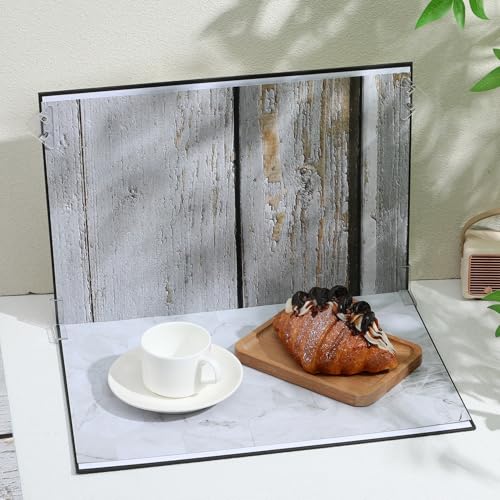 Photo Backdrop Board Set 15pcs Photography Background Kit with Clips and Carry Bag for Product Shoots and Small Item Photography