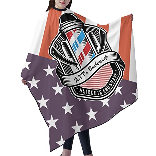 Custom Barber Cape Hairdresser Cape, Personalized American Barbershop Salon Cape for Men, Customized Hair Cutting Cape for Home Salon Barbershop - color: Barber Cuts3