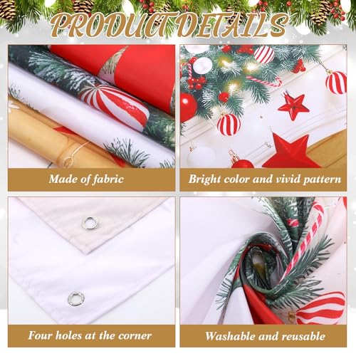 Buryeah Christmas Door Cover Decoration Christmas Fireplace Door Cover Xmas Nutcracker Banner Backdrop Photo Booth Prop Background for Winter Xmas Holiday New Year Party 6.5 x 3 Feet(Classic) - style: Classic