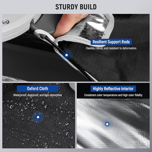 NEEWER Rectangular Softbox Kit, 12"x47" Strip Soft Box with Light Diffusers for Studio Photography Video Recording Streaming Lighting Compatible with Aputure 120d Compatible with Godox SL60w, NS94P
