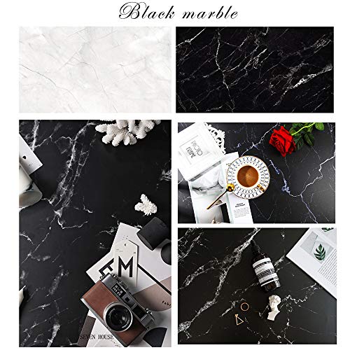 Food Photography Backdrops Paper 4 Pack Kit 22x34Inch/ 56x86cm Double Sided Photo Background Rolls Marble Wood Flat Lay for Product Jewelry Tabletop Prop Pictures, 8 Patterns
