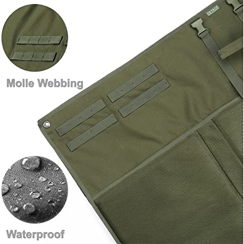 DEYACE Shooting Mats Prone Padded, Extra Large Portable Roll Up Shooting Padded Mat for Range Shooting and Hunting - color: Green Camo