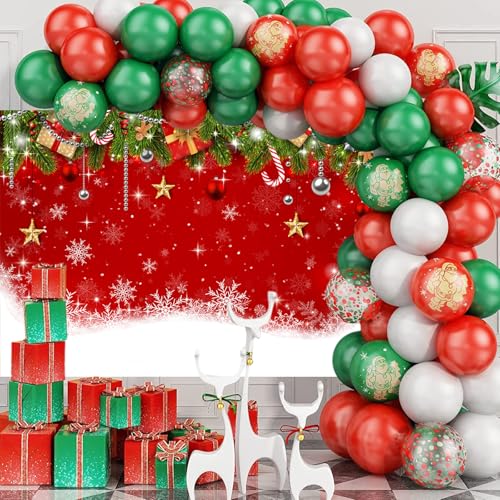 Mocsicka Christmas Backdrop Xmas Party Decorations for Family Holiday Photo Booth Props Snowflake Christmas Background Holiday Party Photo Prop Supplies (8x6ft) - size: 8x6ft