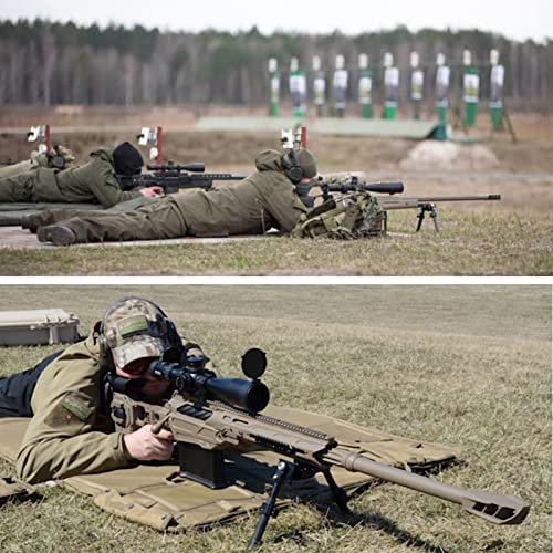 DEYACE Shooting Mats Prone Padded, Extra Large Portable Roll Up Shooting Padded Mat for Range Shooting and Hunting - color: Green Camo