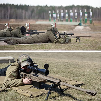 DEYACE Shooting Mats Prone Padded, Extra Large Portable Roll Up Shooting Padded Mat for Range Shooting and Hunting - color: Green Camo