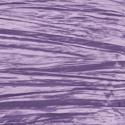 YOUR CHAIR COVERS - 90 x 132 inch Rectangular Crinkle Taffeta Tablecloth - Lavender, Rectangle Table Linens for 6 ft Rectangular Tables, Wedding Crushed Table Cloth - color: Lavender, size: 132" x 90" (Rectangular)