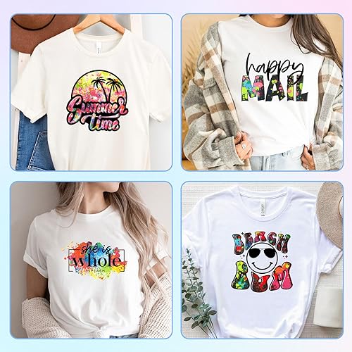 Tintnut Splash Heat Transfer Vinyl - 16 Sheets 10x12 Inch HTV Ink Watercolor Iron On Vinyl for T-Shirts Hats Clothes - color: BlackSplash16