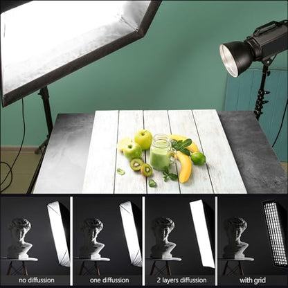 Godox 16" Small Square Softbox Quick Release, UL 40x40cm Universal Bowens Mount Soft Box Fast Setup for Studio Photography, Streaming, Video Lights with Diffusers/Honeycomb Grid/Diffuser Plate - size: 40x40cm /16"