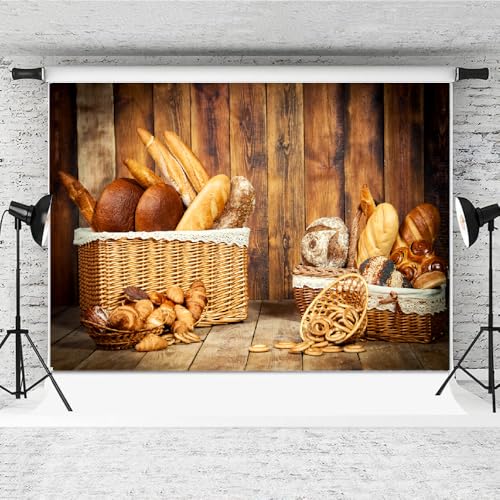 5x3ft Baking Backdrop Bakery Theme Photography Background for Birthday Portrait Baby Chef Cooking Photoshoot Banner - size: 5x3FT