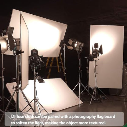 Diffusion Fabric Light Grid Cloth 78.7 x 59 Inches/ 2 x 1.5M Photography Diffuser Modifier for Lighting Softbox, Light Box Tents, Panel