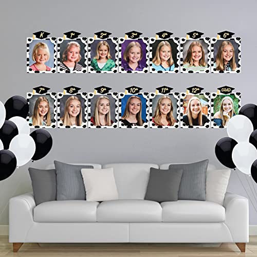 Big Dot of Happiness Goodbye High School K-12 School Photo Display Frame - 8x10 inch Graduation Memory Wall, Professional Photo Holder Set, DIY Graduation Party Decorations, Picture Display Board - color: Goodbye High School, Hello College
