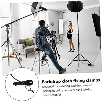 4 Pcs Background Cloth Clips for Photography Backdrop Fixing Lightweight and Portable Clamps for Easy Setup and Wrinkle Removal Photo Studios