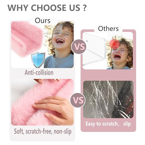 1PC Plush Bookshelf for Kids, Soft Hanging Book Display Shelf for Nursery Wall, Easy Mount Floating Bookshelf Display Organizer, Unique (White) - color: 24in-furry White