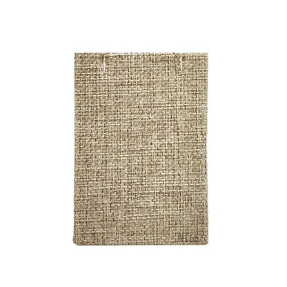 MOOCA 6 Pcs Natural Linen Earring Display Stand Necklace, Pendant Jewelry Organizer Display Holder for Earring, Pendant, Necklace Stand for Showcase, Linen, 2 1/4 W x 1 1/2 D x 3 1/2 H in - color: Natural Linen