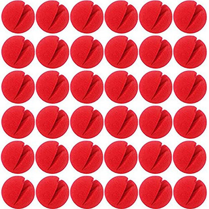 TIHOOD 35PCS 2"x2" Red Circus Clown Nose Bulk for Party Halloween Costume Supplies Christamas - style: 35PCS